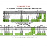 A hamarosan kezdődő tanév szerkezete 2021-2022 n