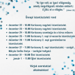 Ünnepi istentiszteleti rend a Kisgalambfalvi Református Gyülekezetnél Ünnepi istentiszteleti rend a Kisgalambfalvi Református Gyülekezetnél