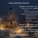 Ünnepi istentiszteleti alkalmak a Nagygalambfalvi Református Egyházközségnél Ünnepi istentiszteleti alkalmak a Nagygalmabfalvi Református Egyházközségnél