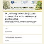 Elindult a benevezés a XX. Kányádi Sándor versmondó versenyre Elindult a benevezés a XX. Kányádi Sándor versmondó versenyre