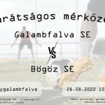 Ma délután Galambfalva SE – Bögöz SE barátságos mérkőzés Ma a Galambfalva SE - Bögöz SE barátságos mérkőzésre kerül sor