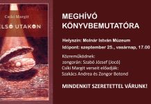 Könyvbemutató: Csíki Margit – Belső utakon Könyvbemutató: Csíki Margit - Belső utakon
