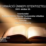 Reformáció ünnepi istentisztelet Reformáció ünnepi istentisztelet