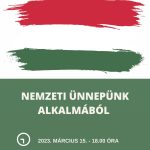 Istentisztelet a nemzeti ünnepünk alkalmából Istentisztelet a nemzeti ünnepünk alkalmából